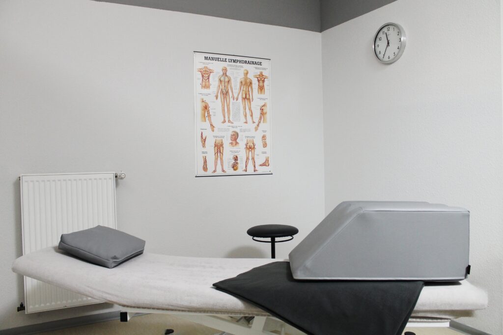 Therapieraum für Manuelle Lymphdrainage